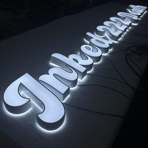 3D Front And Back Lit Letters